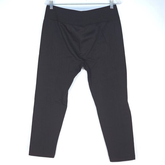 FADED GLORY Leggings Women 3X Dark Brown Stretch Knit Tapered Pant Lounge Office - Picture 3 of 16